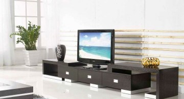 living room tv ideas in monochrome