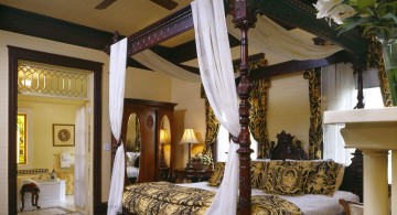 lovely rustic canopied elegant beds