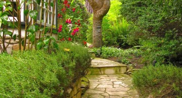 lovely stone Garden stairs