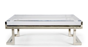 low acrylic cocktail table