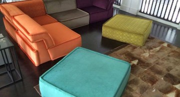 mah jong sofa in color blocks