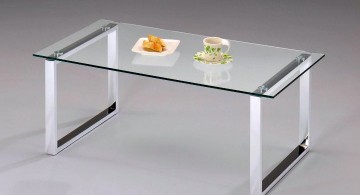 minimalis squared legs acrylic cocktail table