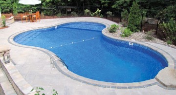 minimalist contemporary kidney shape pool