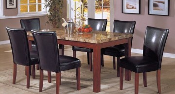 minimalist granite dining room table