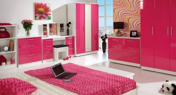 minimalist hot pink room