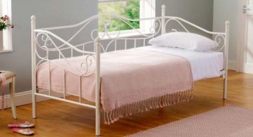 minimalist iron daybed pale pink bedding images