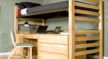 minimalist platform desk bed for adults