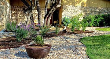 minimalist simple rock garden ideas