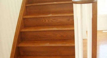 minimalist wood staircase