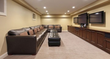 modern basement for long basements