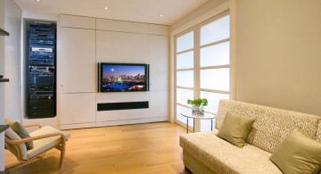 modern built in TV