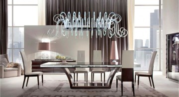 modern dining table set Italian furniture maker