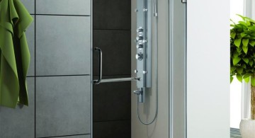 modern glass shower clear