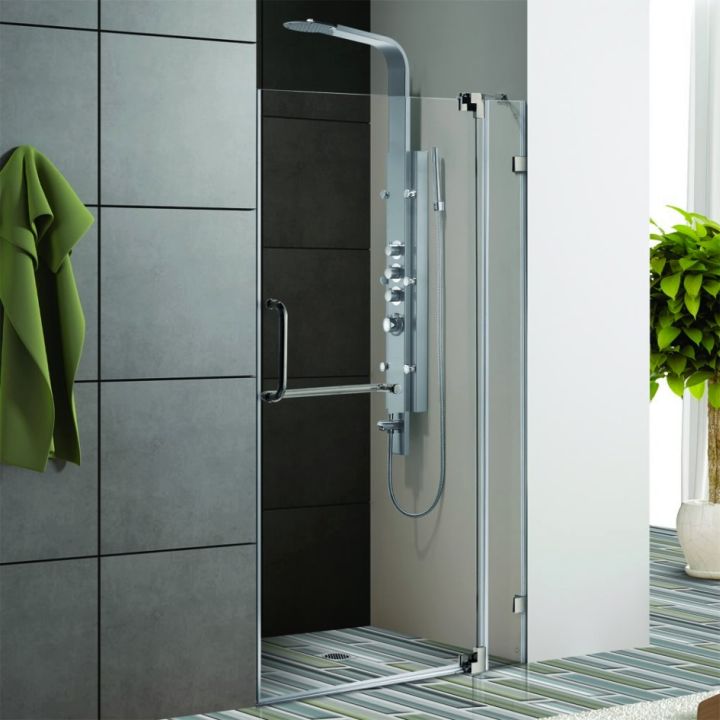 modern glass shower clear