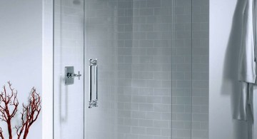 modern glass shower for small built in shower