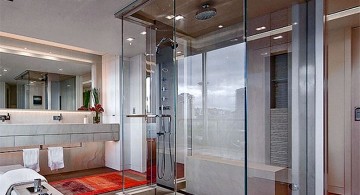 modern glass shower simple glass box