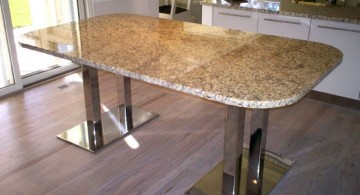 modern granite dining room table
