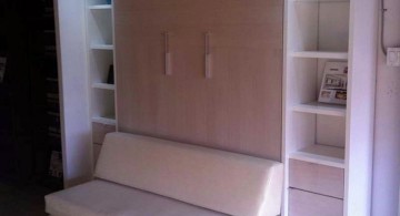 murphy bed unit paired with a sofa