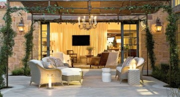 outdoor Tuscan living room decor