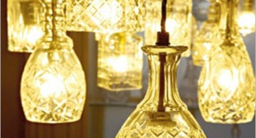 pendant light diy with decanter