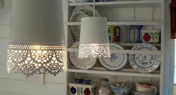 pendant light diy with old wastebasket