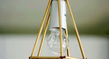 pendant light diy with straws