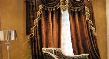 plush bordeaux style types of valances