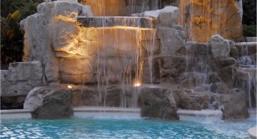pools with waterfalls with massive height