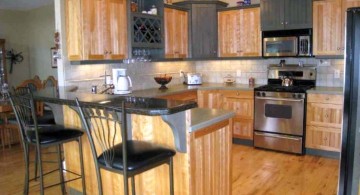 popular cabinet colors rustic and grey