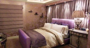relaxing bedroom ideas in purple