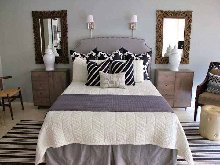 relaxing bedroom ideas in stripes
