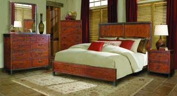 retro bedroom ideas with antique woods