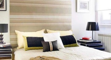 retro bedroom ideas with large headboard