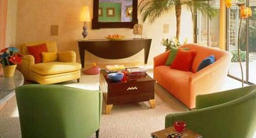 retro modern decor in earth tones