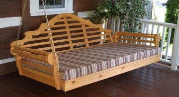 rustic Outdoor swinging beds