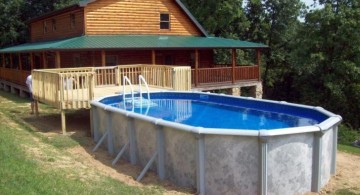 rustic above ground small pool ideas