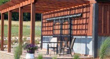 rustic and modern pergola kit