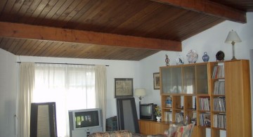rustic exposed beam ceiling