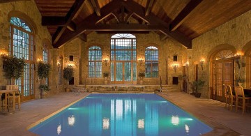 rustic homes with indoor pools