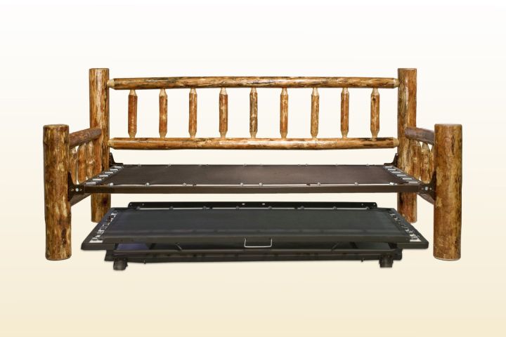 rustic pop out unique trundle beds