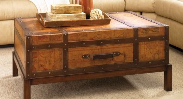 rustic trunk coffee table