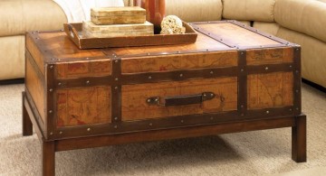 rustic trunk coffee table