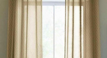 sheer curtains privacy in brown