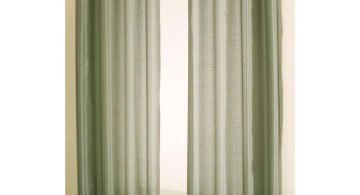 sheer curtains privacy in green
