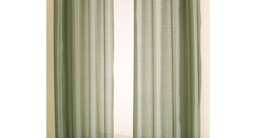 sheer curtains privacy in green