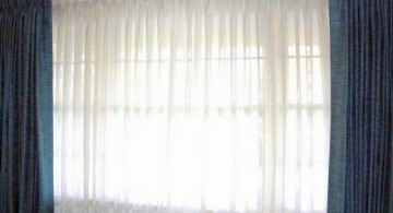 sheer curtains privacy with blue curtains
