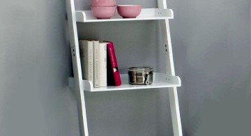 short and white Display ladder