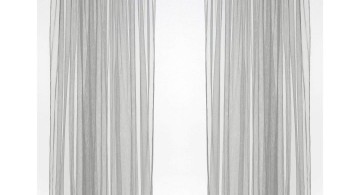 simple Ikea sheer curtains privacy