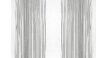 simple Ikea sheer curtains privacy