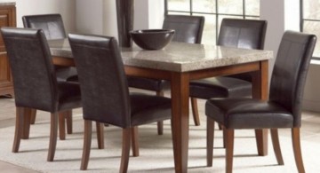 simple gorgeous granite dining room table